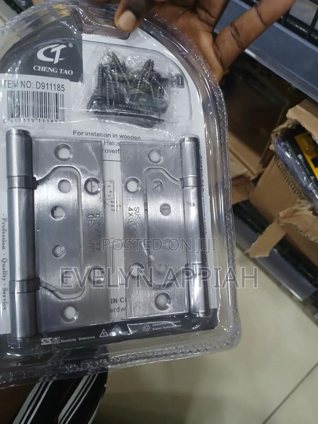 3pcs Door Hinges With Door Stopper photo 3