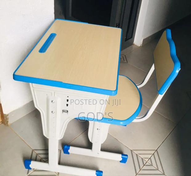 Study Table and Chair Blue Set