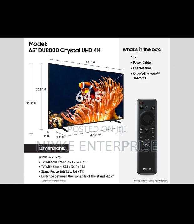 Samsung Du8000 65-inch Crystal Uhd 4k Smart Tv photo 3