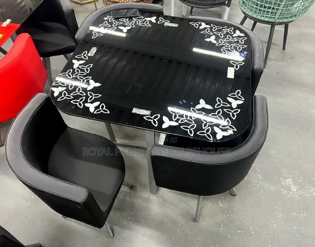 Top Finish Tempered Glass Dining Set · Photo 3