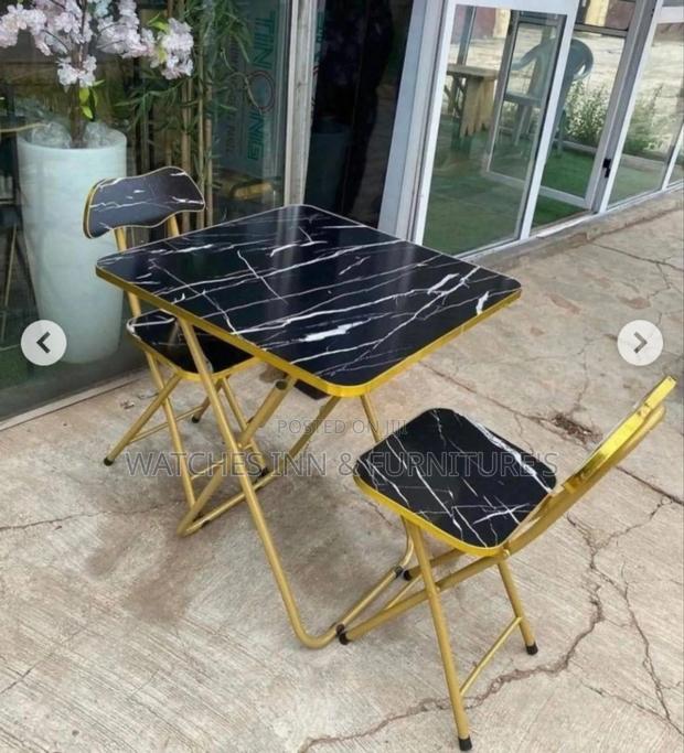 Folding Square Table With 2 Chairs · Photo 2