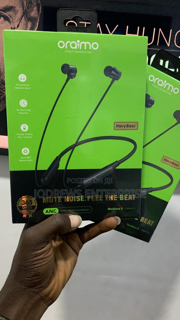 Oraimo Necklace 5 30db Nose Cancellation and Call Vibration Earphones photo 2