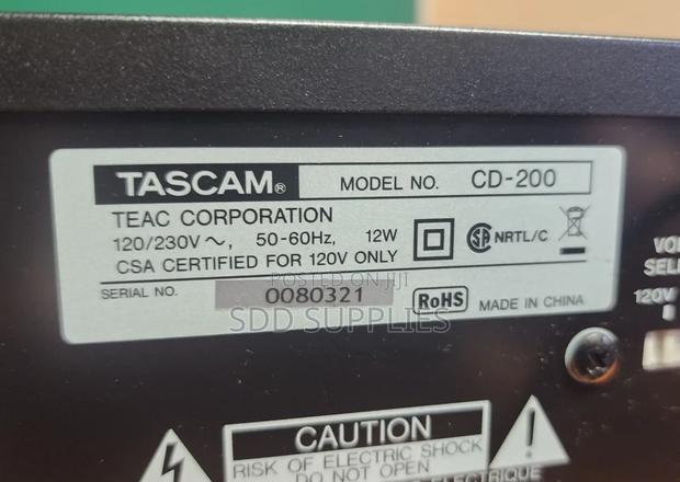Tascam Cd 200 Professional Cd Player photo 5