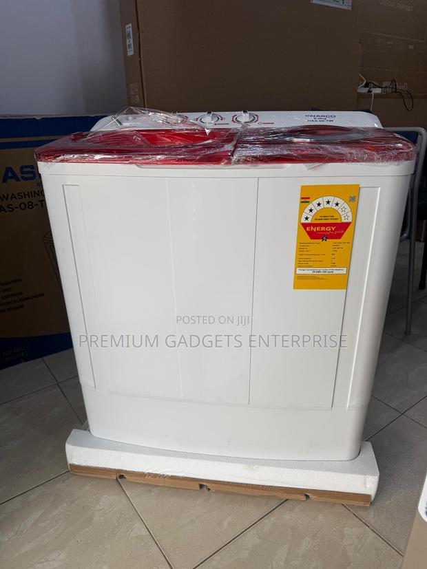 Nasco 8kg | Water Inlet & Drainage | Twin Top | Auto Semi Washer