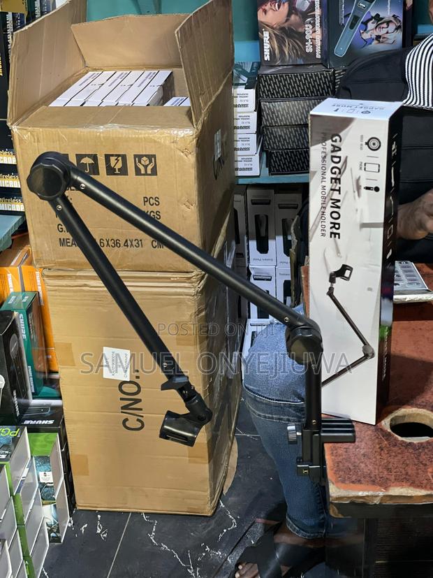 Microphone Boom Arm Studio Podcast Usb Mic Stand+Desk Clamp photo 2