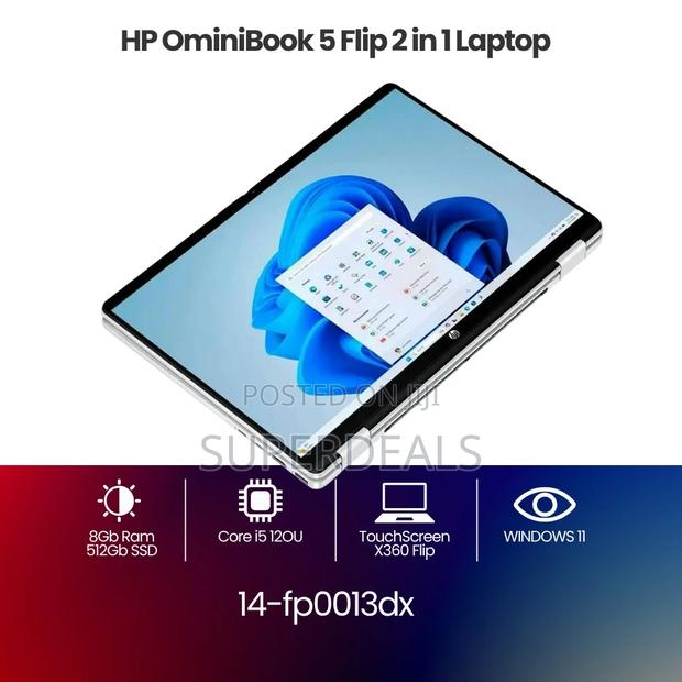 New Laptop HP OmniBook 5 Flip 8GB Intel Core i5 SSD 512GB photo 2