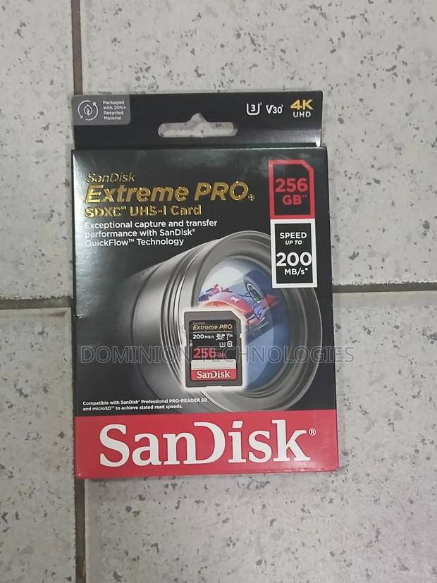 Sandisk Extreme Pro SDXC Uhs-I 256gb Card