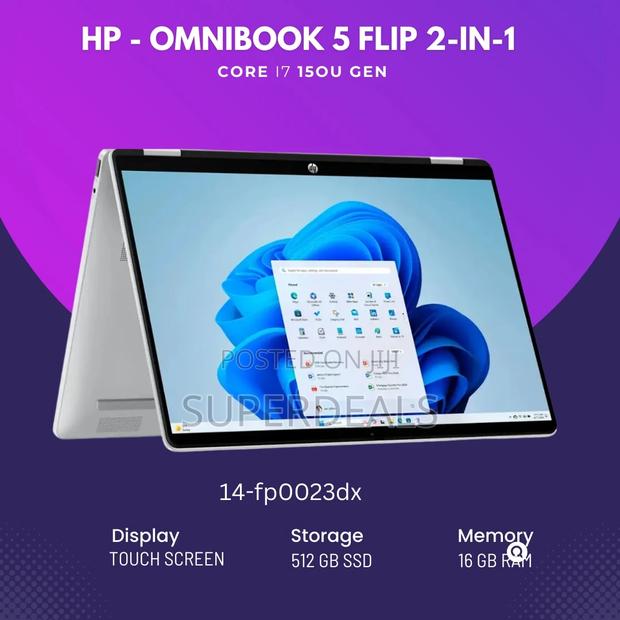 New Laptop HP OmniBook 5 Flip 14-fp0023dx 16GB Intel Core i7 SSD 512GB photo 3