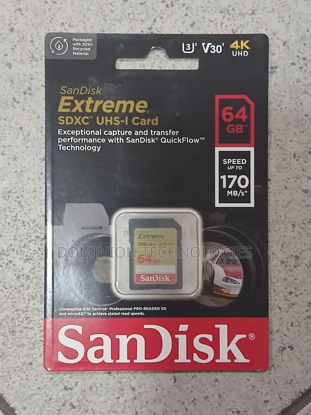 Sandisk Extreme SDXC Uhs-I 64gb Card