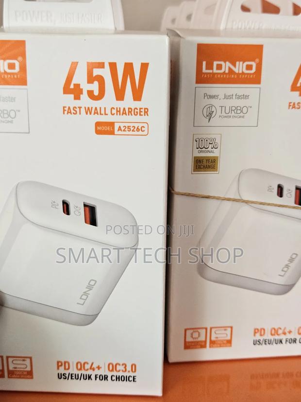 Ldnio A2526c Pd 45w Charger Type C For Phones Tablets. Dual Port. photo 5
