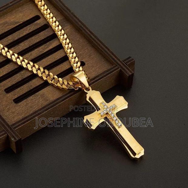 Cubber Cross Necklace for Men