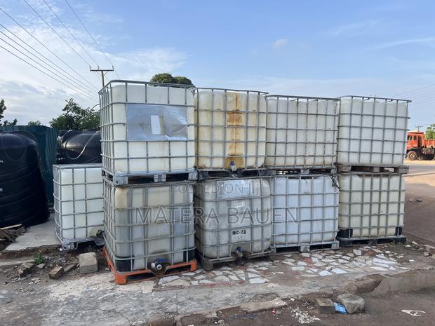 1000 Litres Water Tank Ibc Tanks, Water Storage. White Tank With Cage · Photo 3