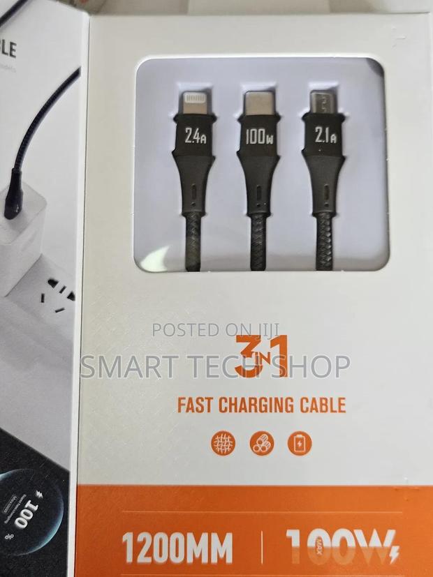 Ldnio Lc97u Universal Multi-Function Charging Cable Tablet 3 in 1 photo 6