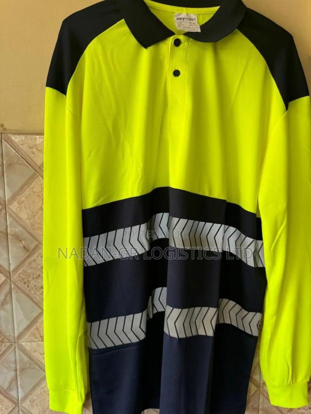 Reflective Long Sleeve Poloshirt-yellow · Photo 4