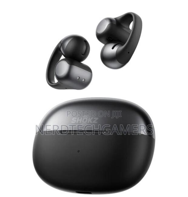 Shokz Opendots One Wireless Open-Ear, Clip-on Earbuds (Black) photo 2
