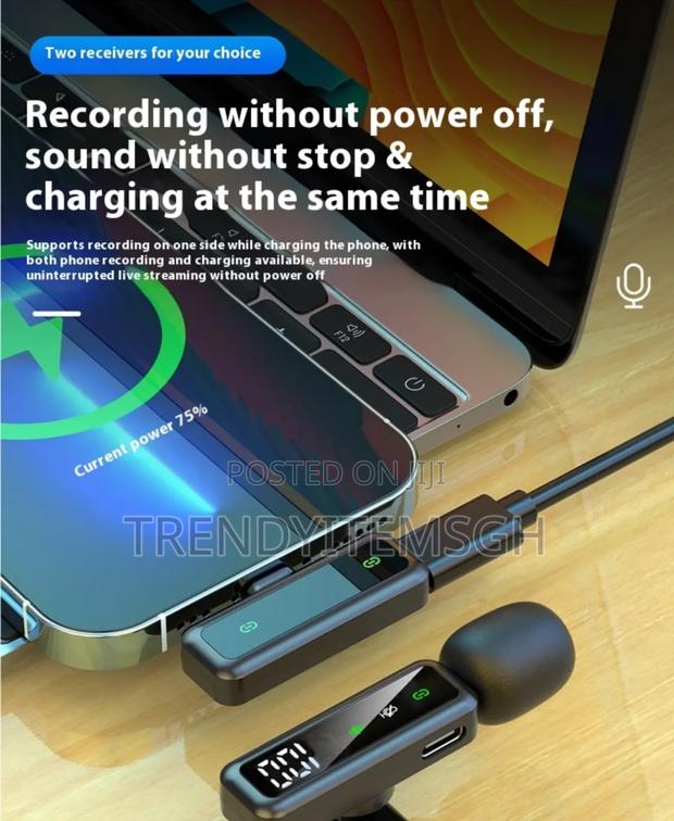 2.4g Wireless Lavalier Microphone for Smartphones Live Streaming photo 4