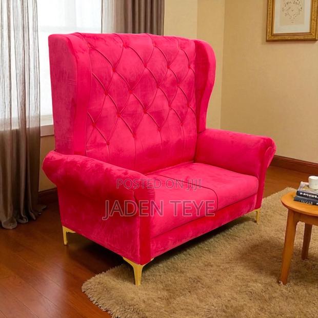 Brand New Red Accent 2 in One Sofa