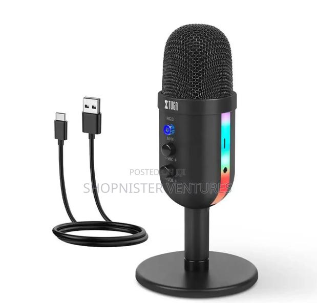 Condenser Microphone With RGB Light Desktop