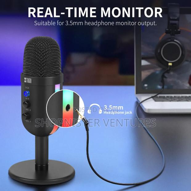 Condenser Microphone With RGB Light Desktop photo 2