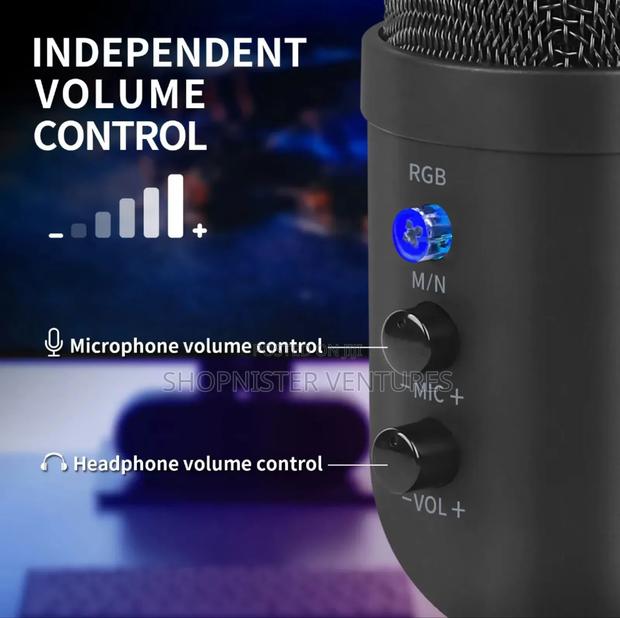 Condenser Microphone With RGB Light Desktop photo 8