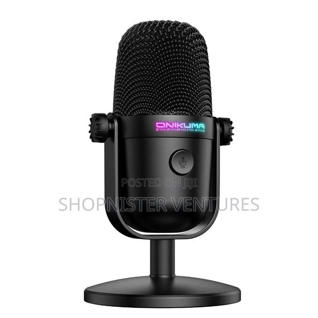 RGB Light Wired Condenser Microphone Noise Reduction Gaming Mic