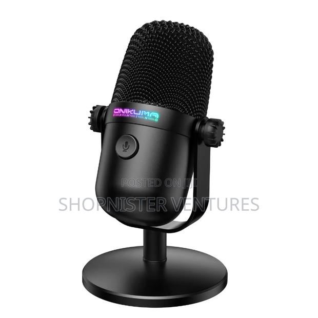 RGB Light Wired Condenser Microphone Noise Reduction Gaming Mic photo 2
