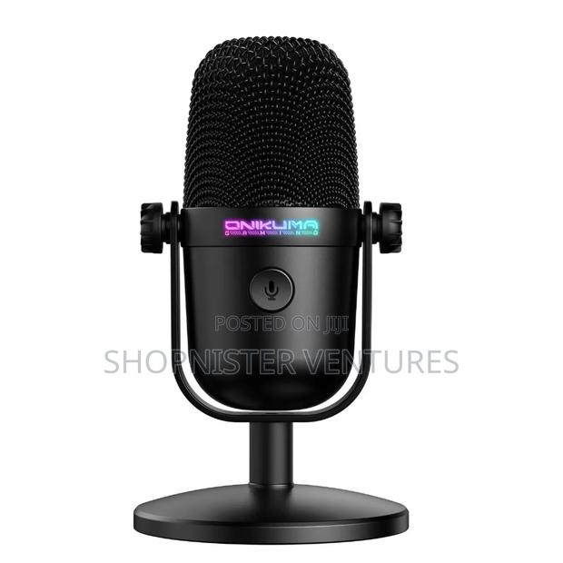RGB Light Wired Condenser Microphone Noise Reduction Gaming Mic photo 3