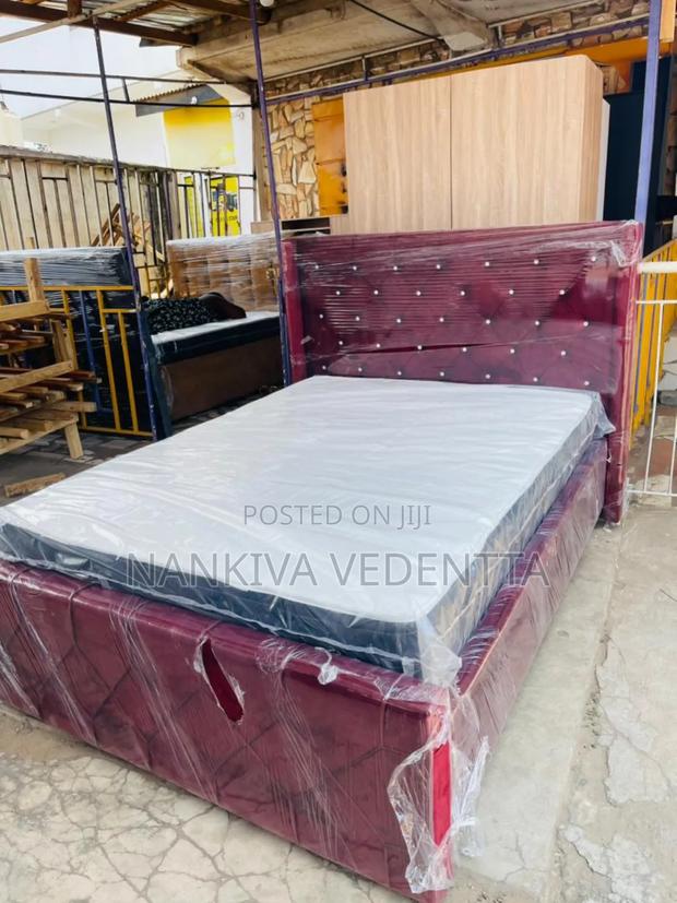 Double Fabric Bedframe With Mattress · Photo 2