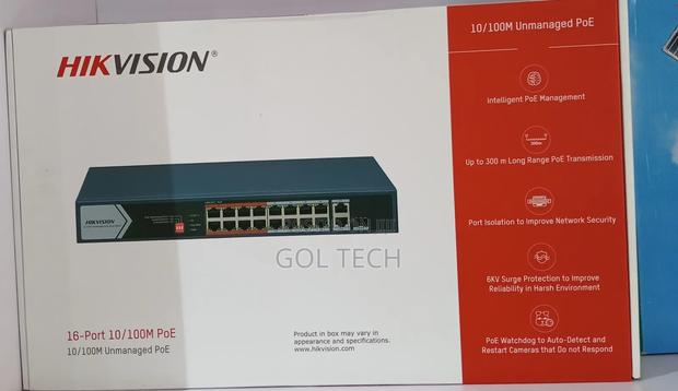 Hikvision 16-Port Poe Switch Unmanaged Poe Switch 300m Long Range photo 2