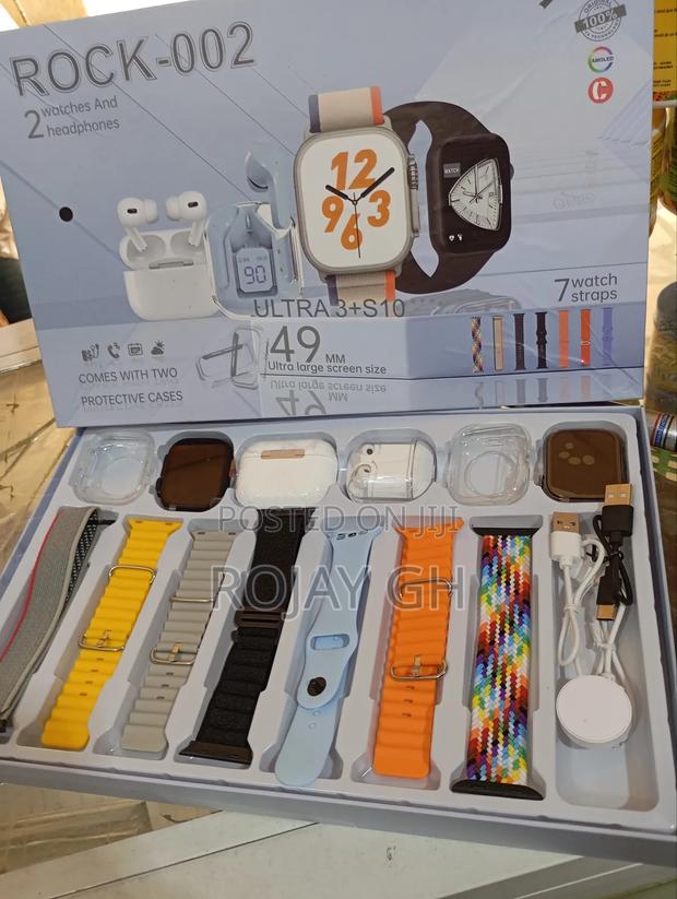 Rock-002 Smartwatch Combo for Couples, 2 Smart Watches, 2 Airpods photo 5