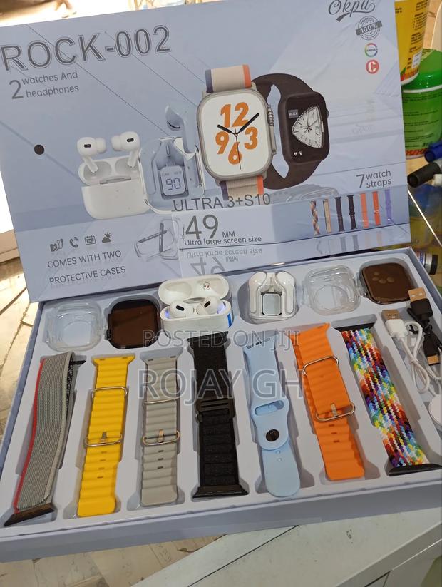 Rock-002 Smartwatch Combo for Couples, 2 Smart Watches, 2 Airpods photo 6