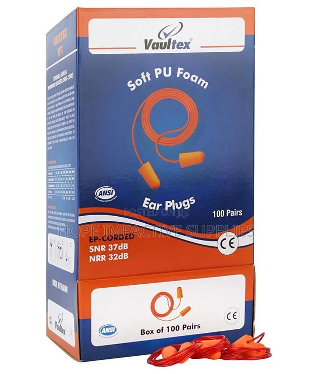 Vaultex Safety Ear Plugs / Earplugs, Foam. · Photo 3
