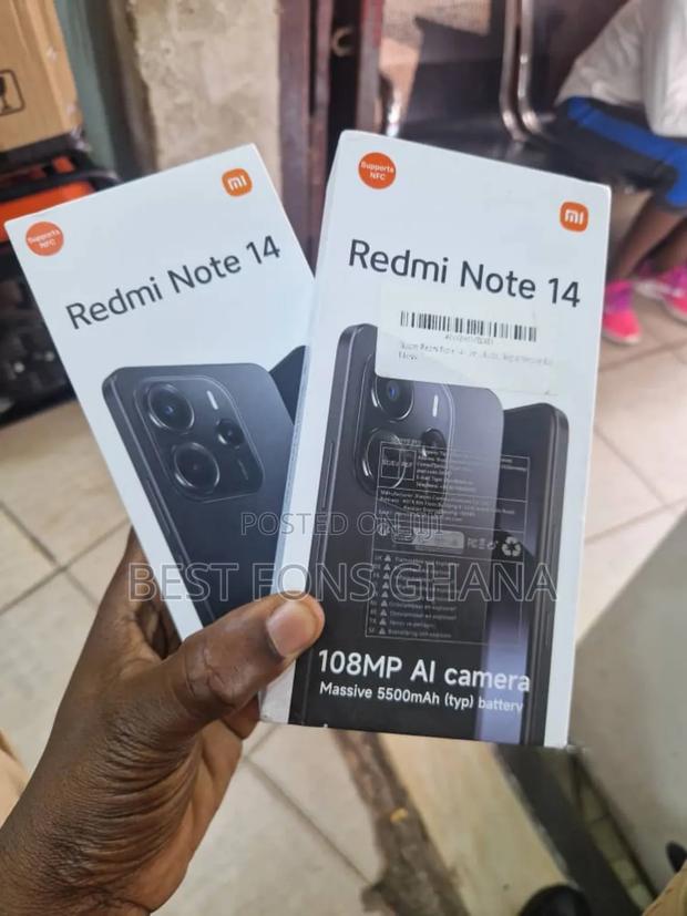 New Xiaomi Redmi Note 14 256 GB Black