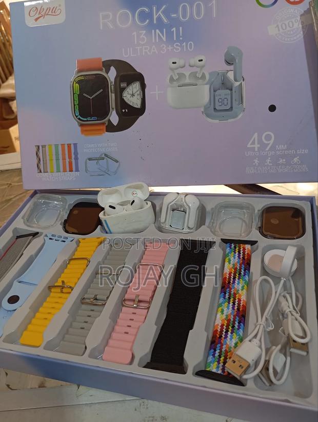 Rock-001 Smart Watch Combo for Couples With 2 Smart Watches, 2 Airpods photo 4