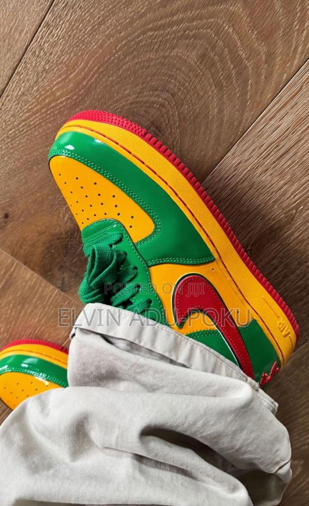 Lil Yachty Concrete Boys Air Force 1 "Lucky Green/Mystic Red" Sneakers · Photo 4