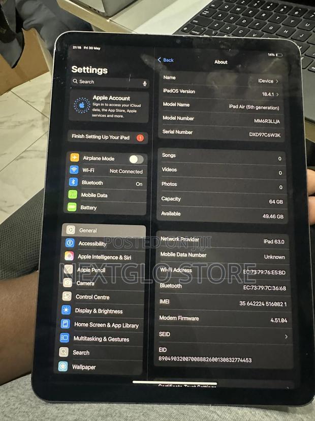 Apple iPad Air 64 GB Gray photo 3