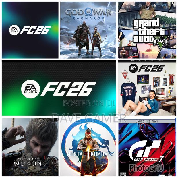 Fc 26 + Other 4 Games Ps5 Offline Package