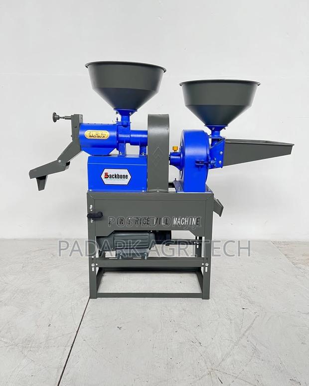 2-in-1 Rice Mill Machine Grain Grinder - Petrol Engine · Photo 2