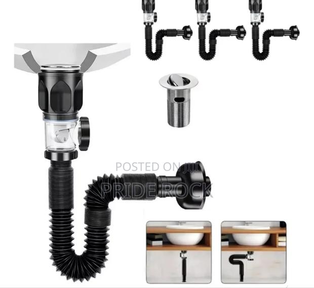 Pop Up Waste With Trap, Basin Trap, Waste Drain photo 4