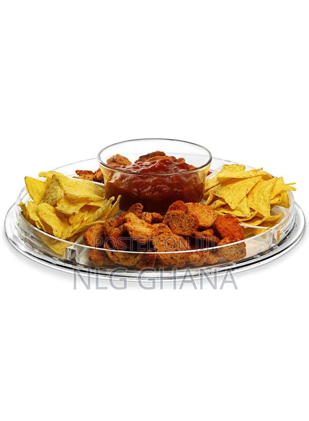 Glass Cake Stand With Dome Cover - Multi-Tier Serving Platter. Ghx6832 · Photo 3