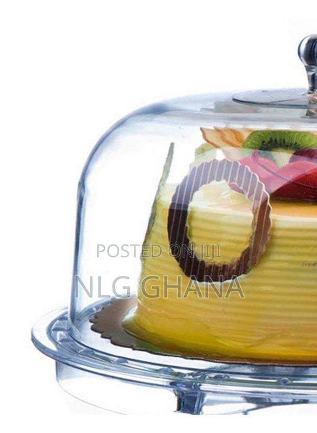 Glass Cake Stand With Dome Cover - Multi-Tier Serving Platter. Ghx6832 · Photo 4