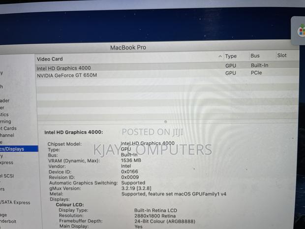 Laptop Apple MacBook Pro 2012 8GB Intel Core I7 SSD 256GB photo 7
