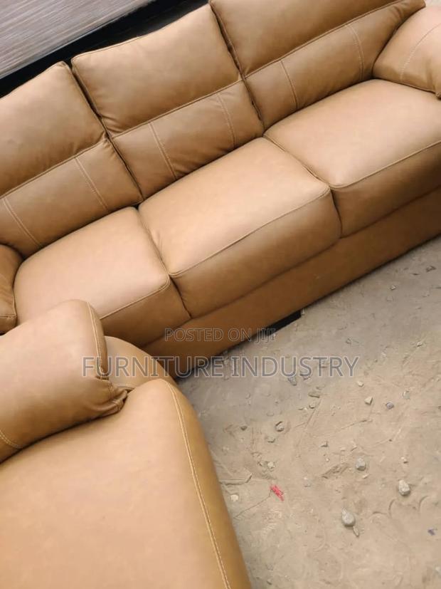 Modern Leather Sofa Set. photo 3