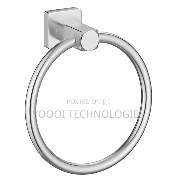 Chrome Towel Rack Bathroom Accessories Set photo 3