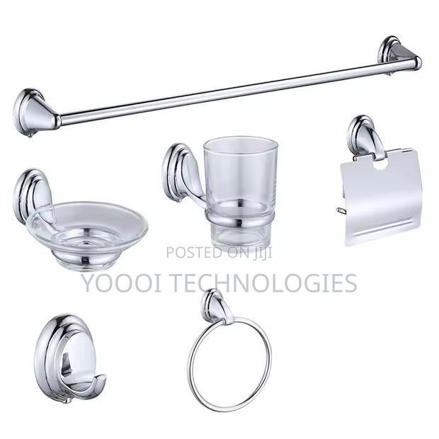 6pcs Towel Rack,Soap Dish Bathroom Accessories Set photo 3