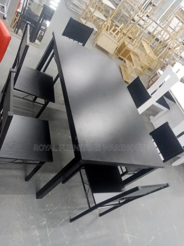 Original 6 Seater Black Wooden Dining Set · Photo 3