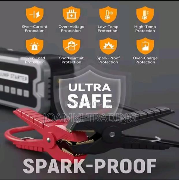 Car Jump Starter With Tyre Inflator, 4000a Peak Current, 24,000mah photo 6