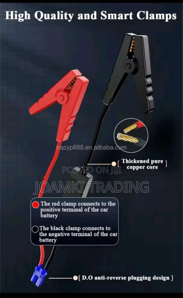 Car Jump Starter With Tyre Inflator, 4000a Peak Current, 24,000mah photo 9