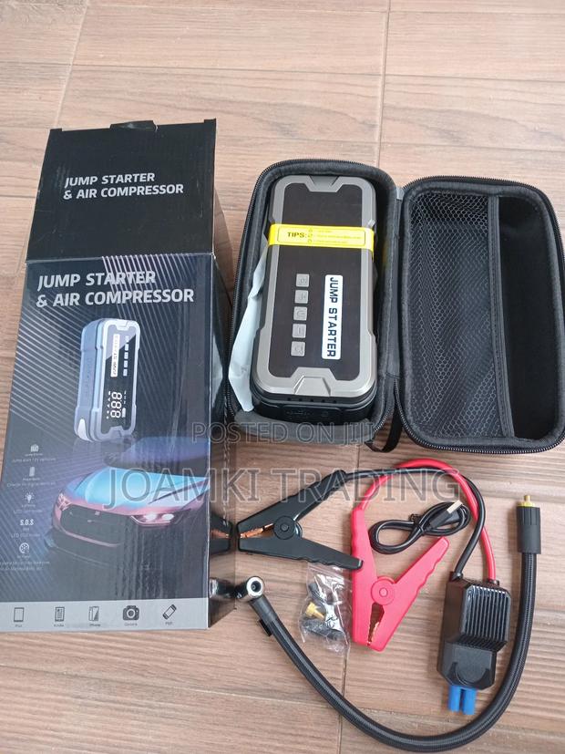 Car Jump Starter With Tyre Inflator, 4000a Peak Current, 24,000mah photo 4