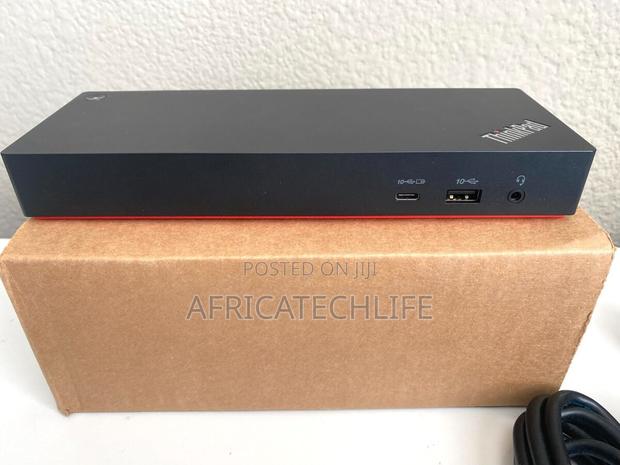Lenovo Thinkpad Thunderbolt 4 Dock, 4 Displays, 100w Charging, Black · Photo 2